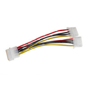 Computer 4 Pin Molex Power Supply Y Splitter Cable